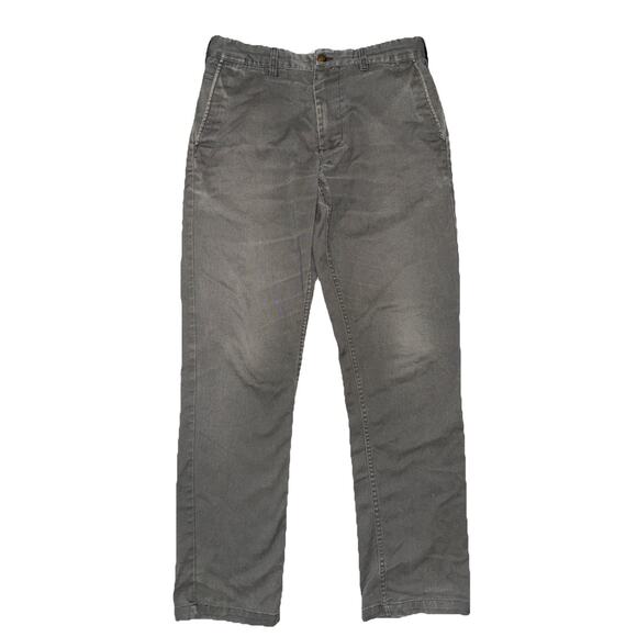 VTG Obey Mens 30 Working Man Gray Skater Y2k Straight Leg Chino Pants Jeans - Picture 1 of 12